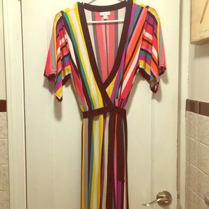 New York and Company Maxi Wrap Dress